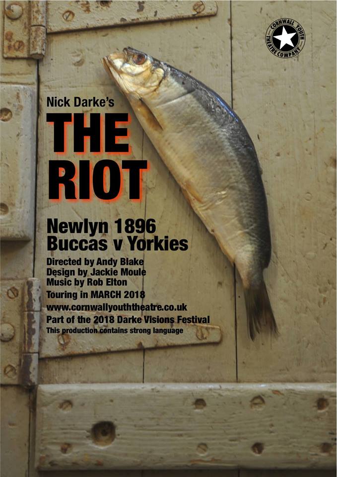 PenzanceHour's tweet image. 22nd March 7.30pm
Nick Darke’s the RIOT
 Hosted by The Acorn 
Tickets:Adults £8  Concessions £6.50  Student £5  Family £24
Fishermen  from Newlyn, staunch Methodists, did not go to sea on the Sabbath, but  visiting boats from Lowestoft (known as Yorkies) did
 #stronglanguage.