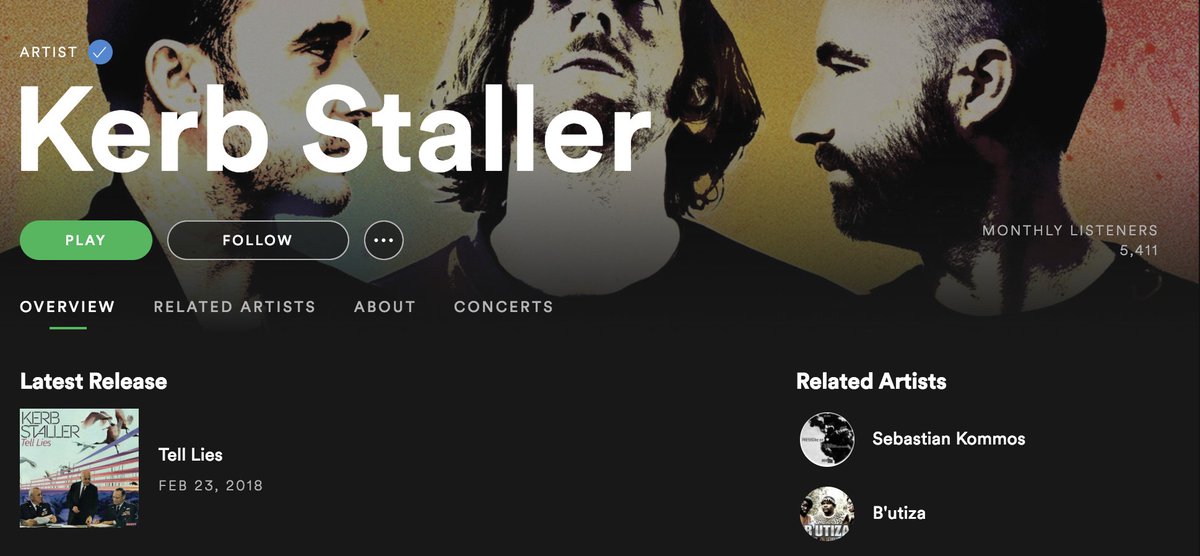 We're fully loaded up on <a href="/Spotify/">Spotify</a>, with our new release 'Tell Lies' and some fresh playlists to keep you busy 🔊bit.ly/Kerb_Staller