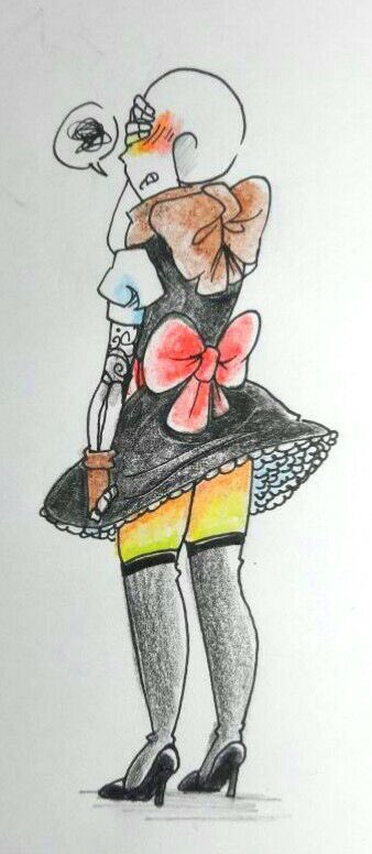 ★ink is covering her face and blushing rainbow 
★- d-don’t l-look at me...