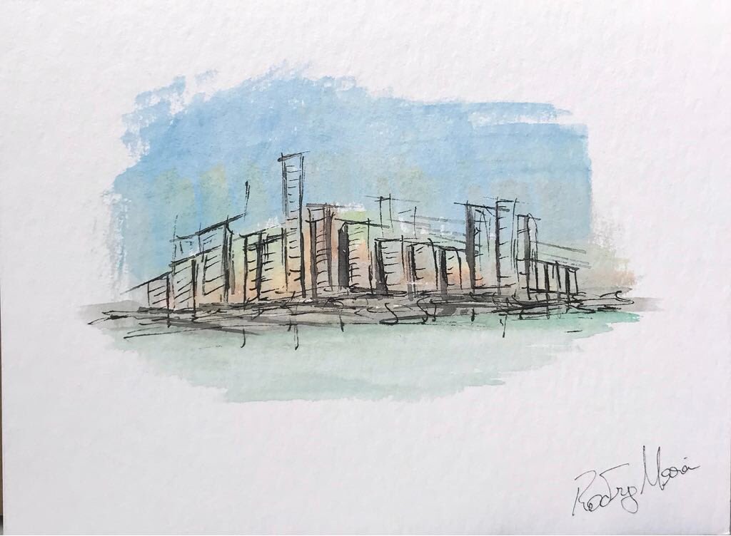 RodrigoMariaArt's tweet photo. Aquarela | 20x15cm | foto by @ligianebizarro | #rodrigomariaart #watercolor #aquarela #urbansketch #urbansketchers #hahnemuhle https://t.co/QzXGAPhq0x