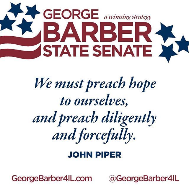GeorgeBarber4IL's tweet photo. “Hoping in God does not come naturally ... We must preach it to ourselves, and preach diligently and forcefully, or we will give way to a downcast and disquieted spirit.” – John Piper, Theologian #HappySunday
—
I have so much hope in what God can do through us – His people –… https://t.co/zNF2Ssmxgr
