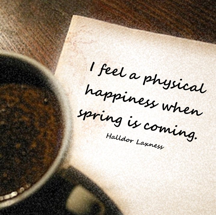DrStevenReid's tweet photo. "I feel a physical happiness when spring is coming." - Halldor Laxness #happiness #spring #NewBeginnings https://t.co/mujwtpjlMj