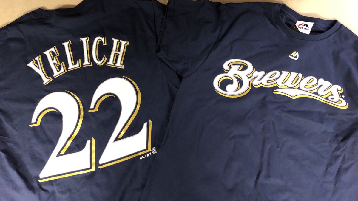 Milwaukee Brewers (@brewers) on Twitter photo .<a href="/ChristianYelich/">Christian Yelich</a> just crushed his first homer in a #Brewers uniform (video coming). RETWEET for a chance to win of these Yelich shirts! RULES: mlb.mlb.com/fan_forum/soci… .<a href="/ChristianYelich/">Christian Yelich</a> just crushed his first homer in a #Brewers uniform (video coming). RETWEET for a chance to win of these Yelich shirts! RULES: mlb.mlb.com/fan_forum/soci…