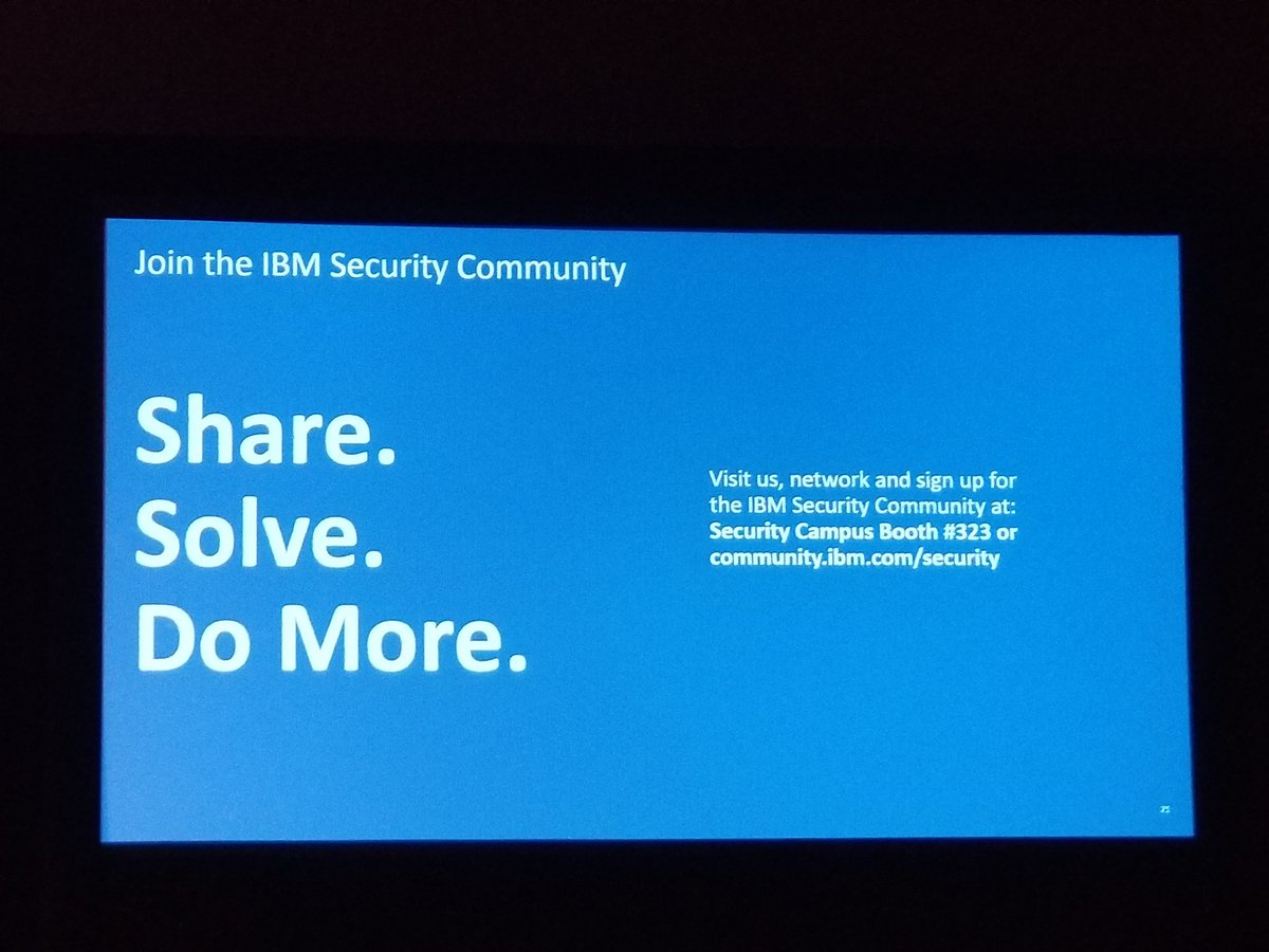 "We have a responsibility to protect this planet from all of the hacks that are occurring." - <a href="/mvzadel/">Marc van Zadelhoff</a> ibm.co/2FIZTq9