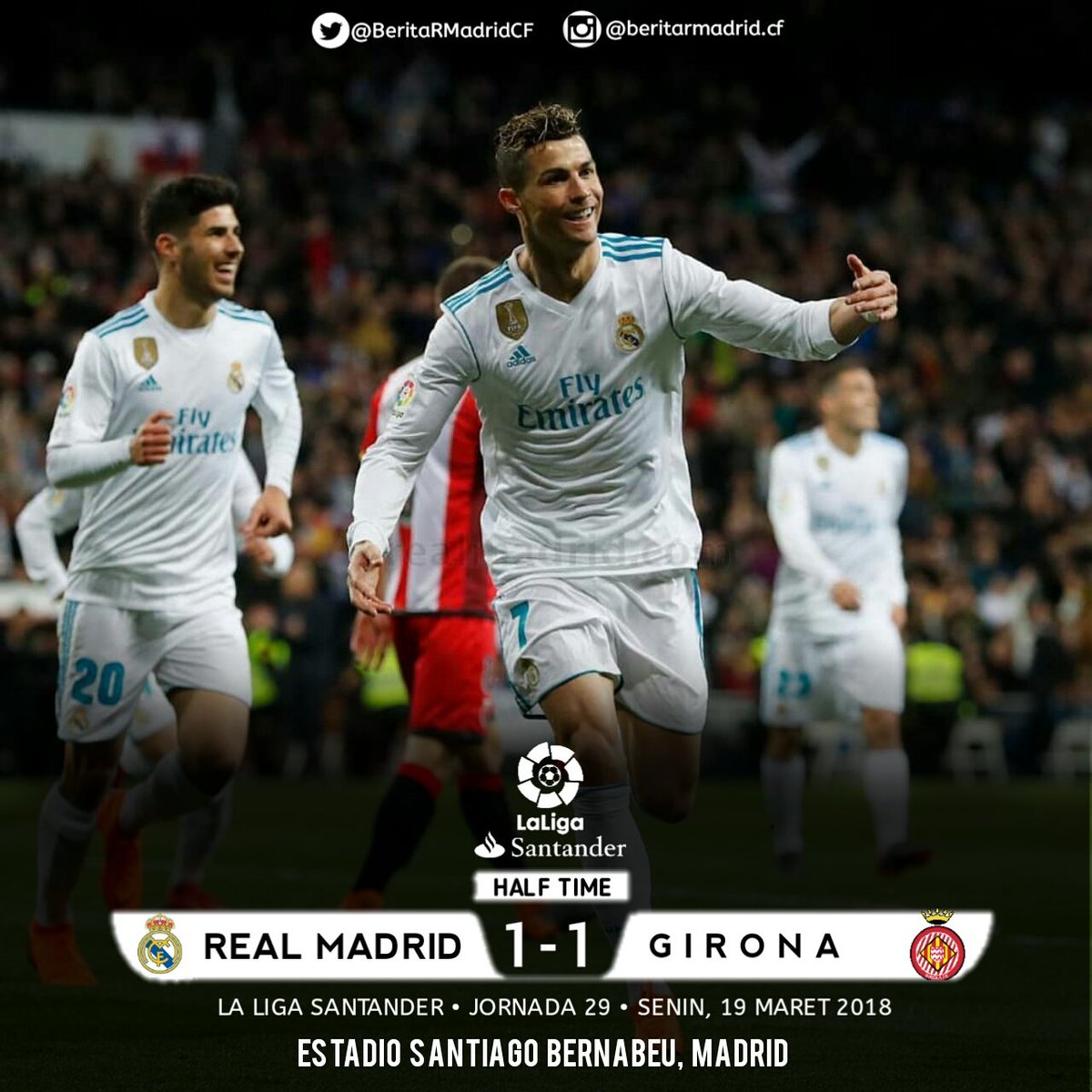 LIGA J 29 18/03/2018 REAL MADRID GIRONA DYmS_sAUQAAGq4b