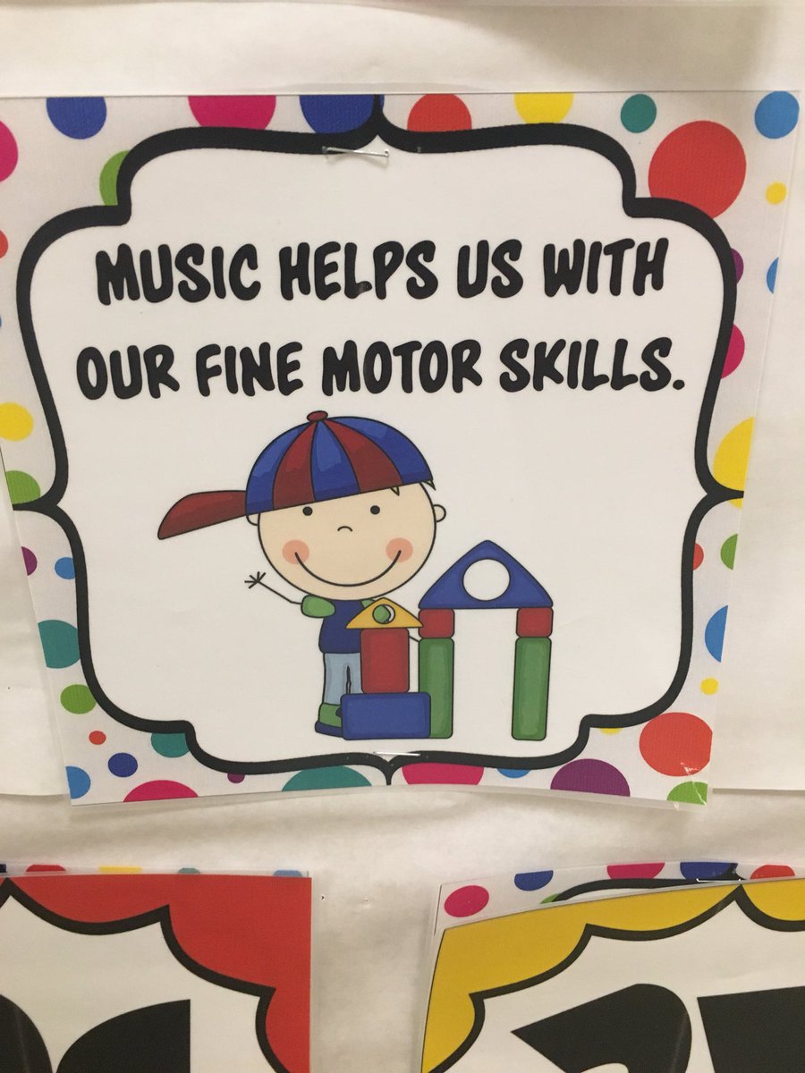 msriestenberg's tweet photo. Today’s reason why music is important: Music helps us wi h our fine motor skills. #weare126 #MIOSM https://t.co/936LuakbAm