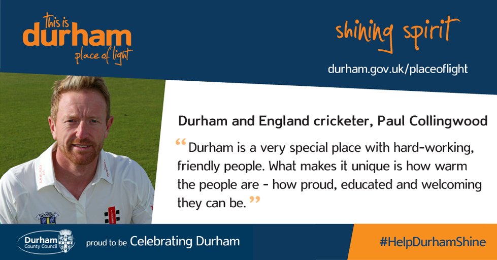 "Durham is a very special place with hard-working, friendly people…" #HelpDurhamShine - Tell us why you love Durham: durham.gov.uk/helpdurhamshine