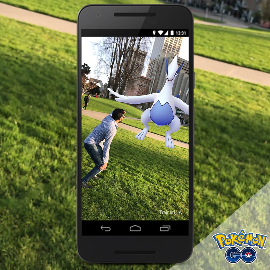 Pokémon GO のレイドバトルにルギアが帰って来ました！伝説のポケモン、ルギアと一緒にAR写真を撮ってみよう！