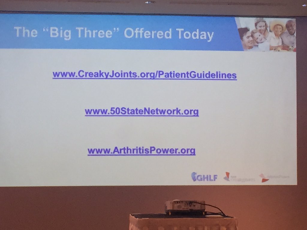 Living with arthritis? Check out the "Big Three" from <a href="/CreakyJoints/">CreakyJoints.org</a> and take a step toward empowering yourself and others. #arthritis