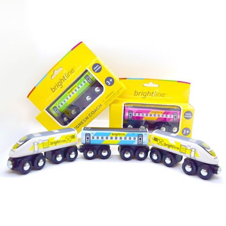 allaboardfun's tweet photo. ‘I want one of those @GoBrightline #ToyTrains! How can I get one?’ -#BigEngineer #gobrightline https://t.co/dXBFIRc1u1