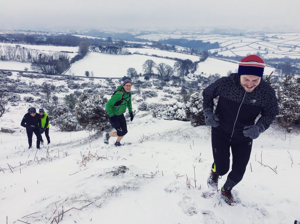 Snow on Dartmoor is all part of the fun #thewayoftherunner #runningretreat #Snowedin #wemayneverleave