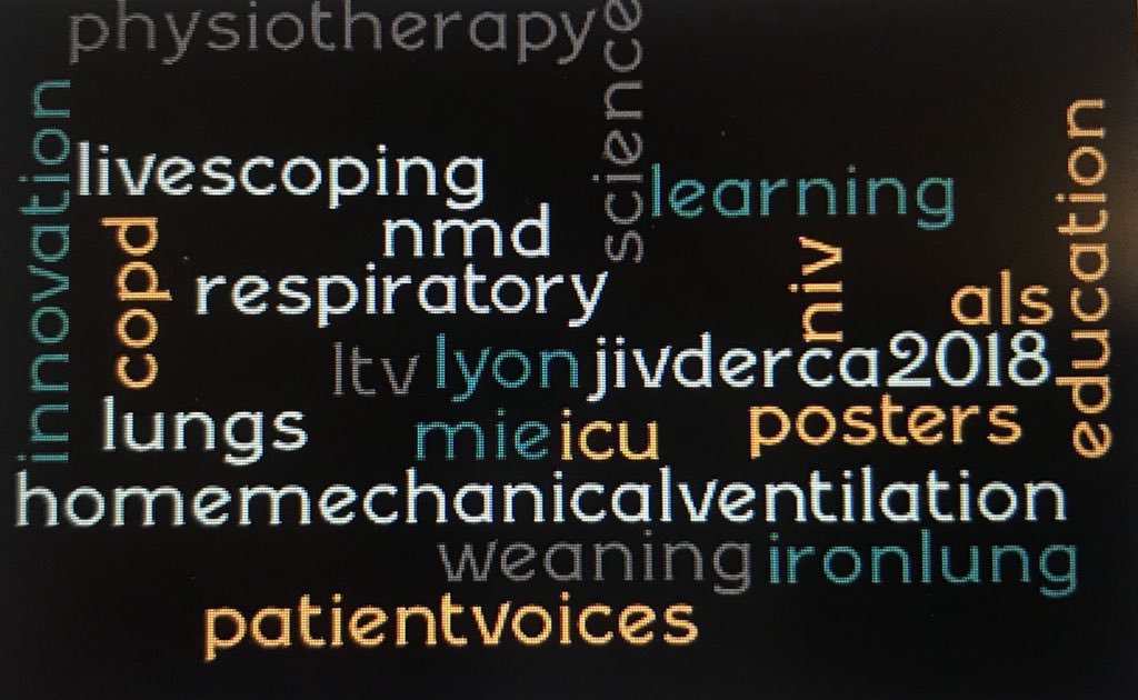 A final tweet with the favourite #Buzzwords at #JIVDERCA2018 
#wordcloud 
Goodnight all from #Lyon
