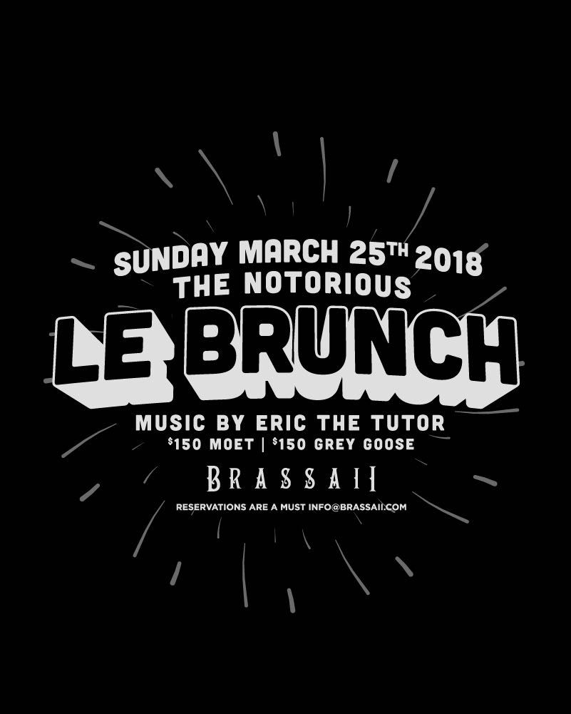 We are only one week away! It’s our All Black attire themed Le Brunch!  This is one you won't want to miss!

#lebrunch #party #dayparty #kingwest