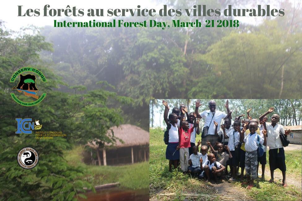 EleRhinoMarch's tweet photo. 🌟🌱 🌴  International Forest Day  - 21st March, Congo 🌴 🌱 🌟
🌱...Les forêts au service des villes durables....🌱
Pls SHARE! Tree planting ~250 trees in Bombo Lumene Reserve (DRC) w. children &amp; rangers #GMFER in collaboration with Conserv Congo &amp; ICCN https://t.co/xi820qE0ze https://t.co/OoIFa28Skq