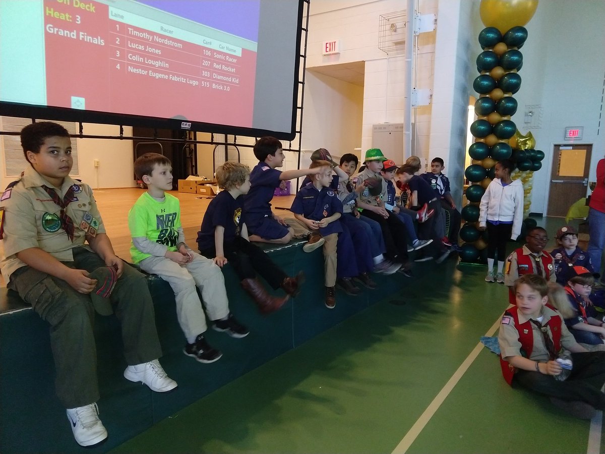 boricuaslavist's tweet photo. Pinewood Derby -- the social event of the year. @boyscouts #pack457 @NCACBSA https://t.co/CbVFAHXUd4
