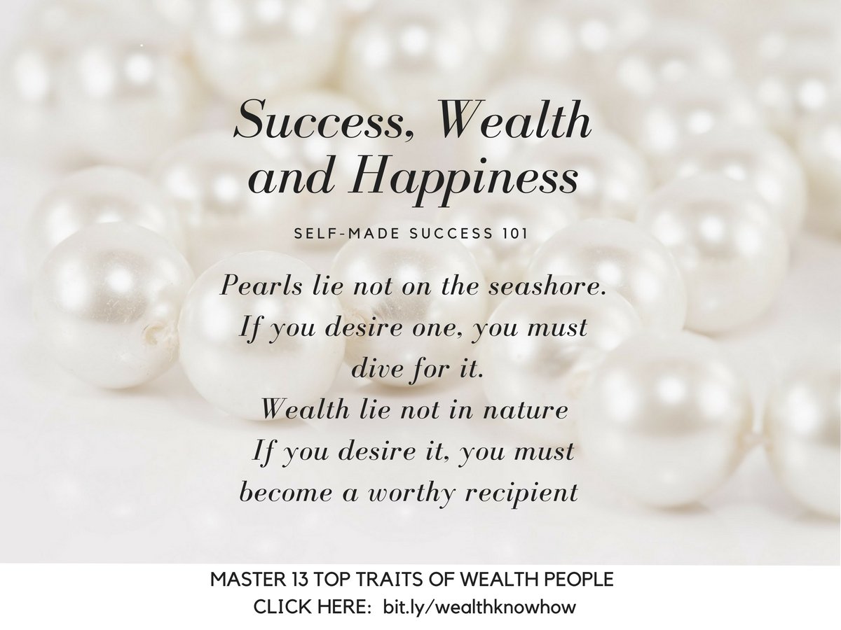 AussieSharyn's tweet photo. Dive for Pearls in the ocean; Dive for Wealth within yourself.  Free Guidebook -  Master 13 Top Traits of Wealthy People https://t.co/RuZWxap8xa https://t.co/jRF625cauW