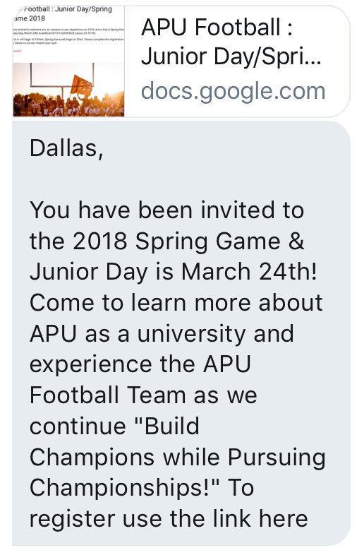 ME_RedHawks_23's tweet photo. Dallas Prince has been invited to Azusa Pacific University Spring Football Game https://t.co/LctlL5JvYb