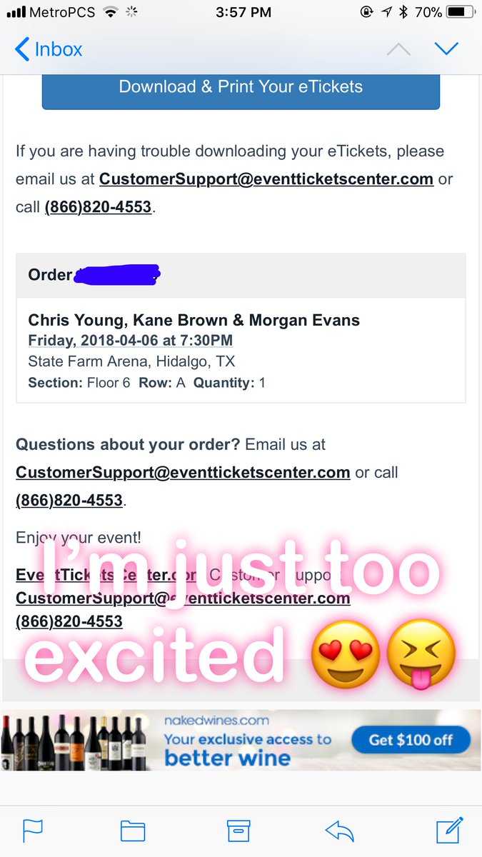 prettymexkin956's tweet photo. I can’t wait to see @ChrisYoungMusic &amp;&amp; @kanebrown next month in Hidalgo, Tx.!!! https://t.co/q832zCnwaH