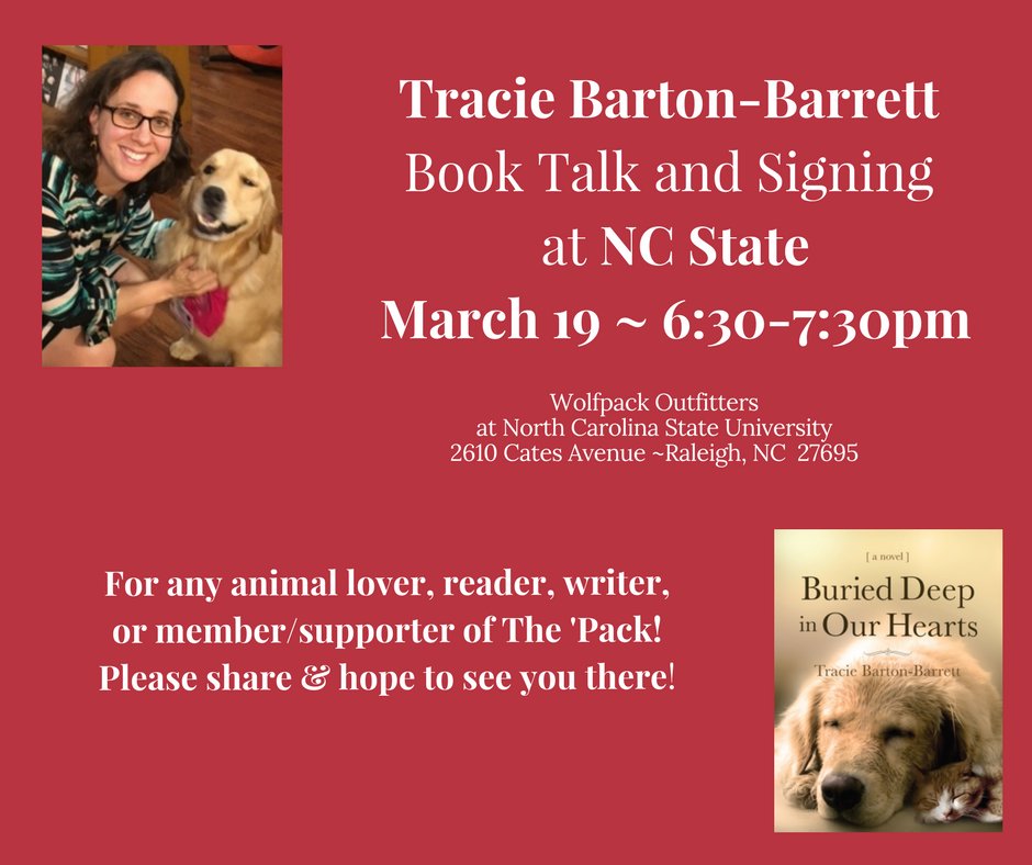AnimalsConnect's tweet image. Open to all readers and animal lovers. Please join me tomorrow, Mon. 3/19 @ 6:30pm . #PetsAreFamily #NCState #ncstatevetpac #ncstateuniversity #animals #ncstatevetmedicine