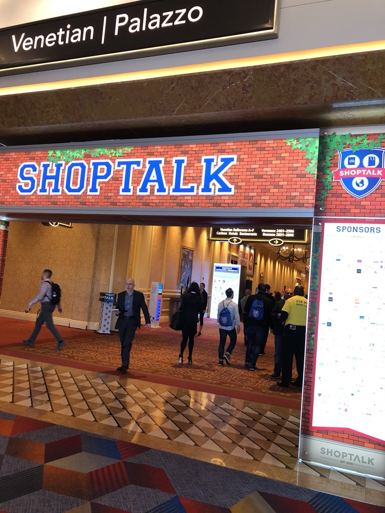 At #shoptalk18 ! Come find us!