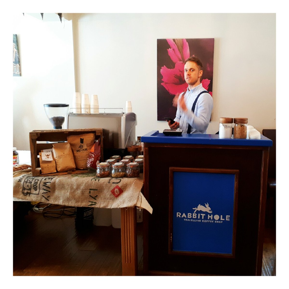 RabbitHoleTCS's tweet image. Not quite sure what I&apos;m doing in this photo but what&apos;s important is that you know we can make coffee in your house to mark any occasion. DM us for more info.
.
.
#coffee #baristahire