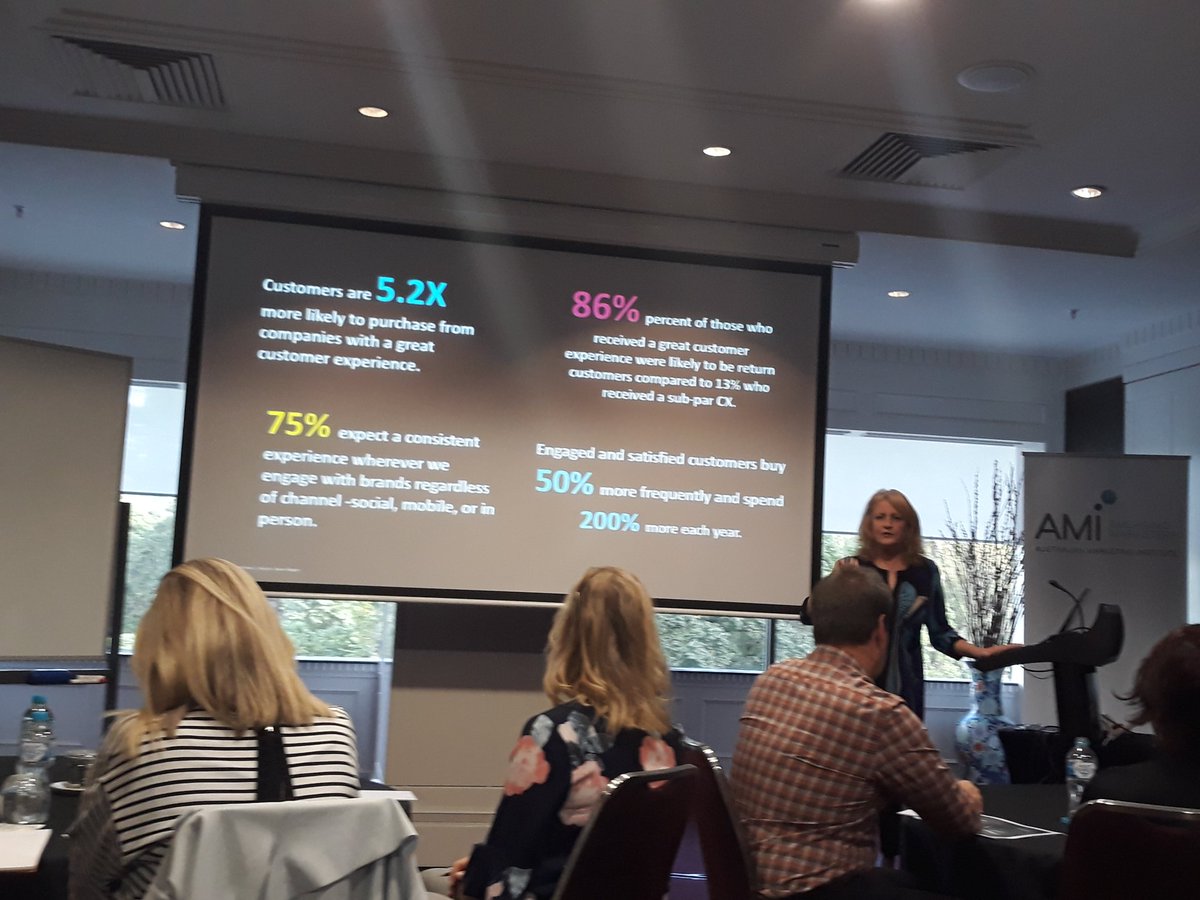 Upskilling <a href="/Brand_Bureau/">Brand Bureau</a> today at @AMI_Marketing_ #CX workshop. Experiences drive brand results #marketing