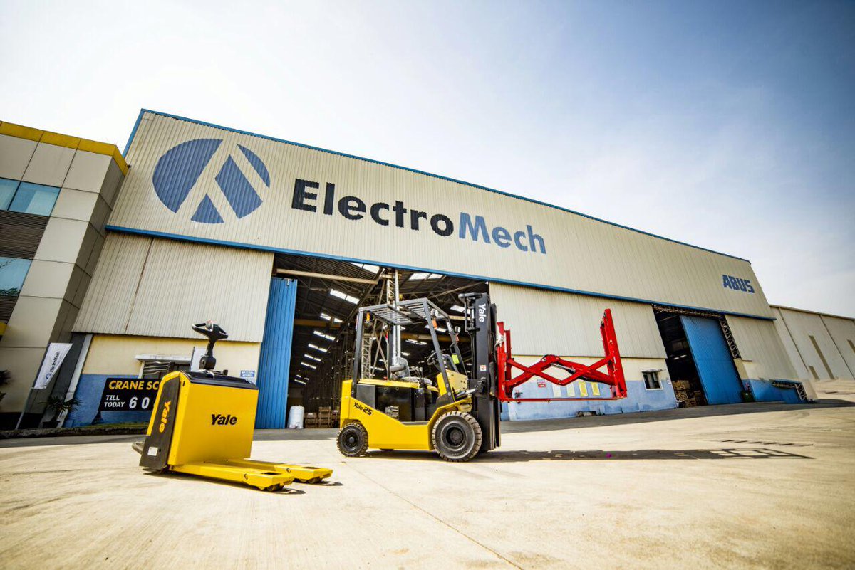 ElectroMech- the one stop shop for material handling solutions - offers world class lift trucks from Yale (a part of the Hyster Yale group that happens to be one of the world’s largest manufacturers of lift trucks)
Visit us at: emechyale.in 
#ElectroMechEverywhere