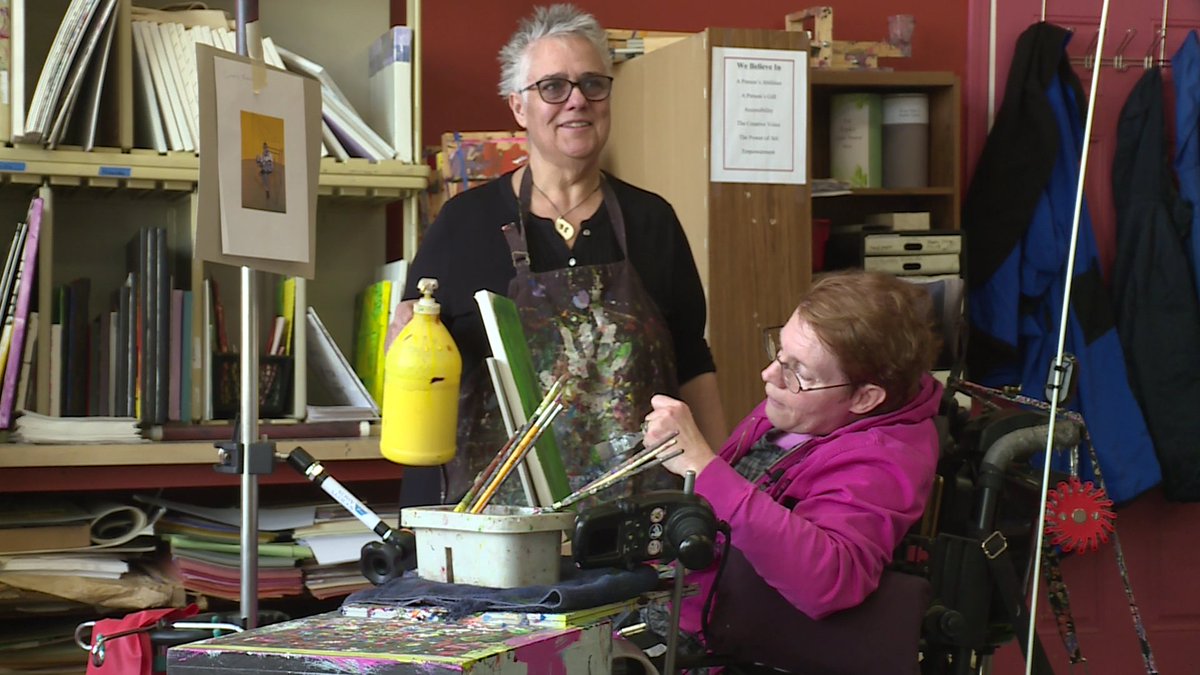 Studio 84 in Whitewater is a magical place, where there are no disabilities, only creativity. Meet the woman behind the non profit, in our @JeffersonAwards special, tonight on #WKOW at 10.