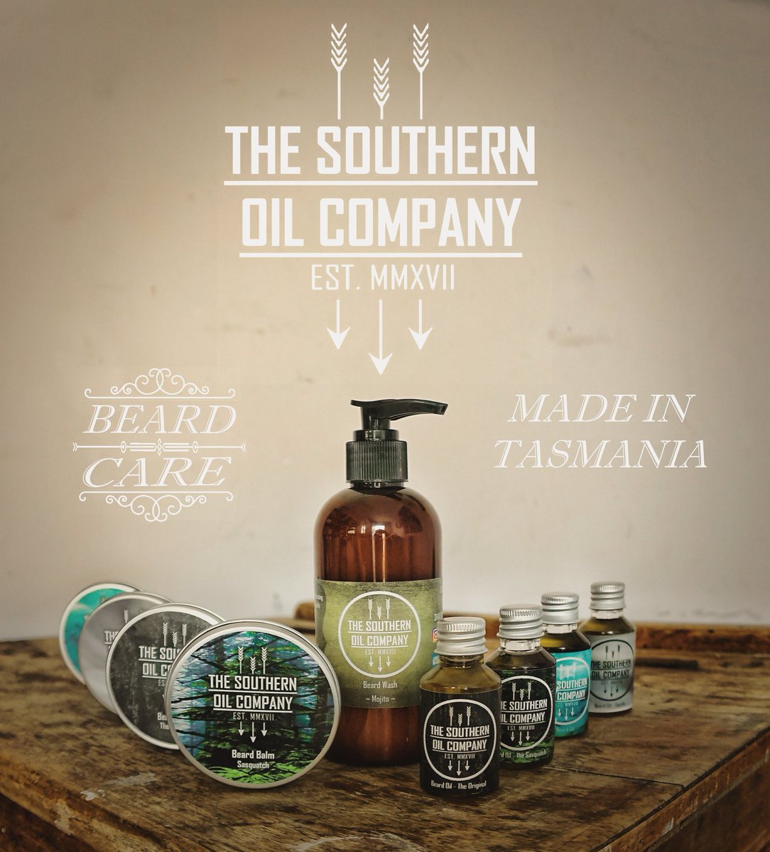 OilSouthern's tweet photo. #beard #beardoil #beardlife #beardedman  #beardsman #thesouthernoilcompany #beards #beardcare #skincare #beardwash #menwithbeards #australianmade #beardedmen #tassie #tasmania #tasmanianmade #australia #beardmodel #beardbeauty #hairdresser #men #barber #barbershop #mensgrooming https://t.co/aJXYzLcyJR