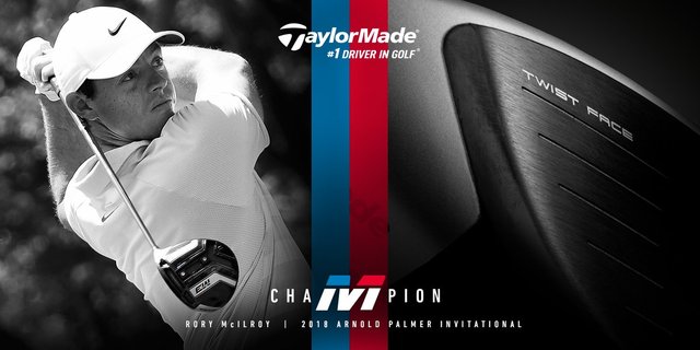 ChaMpion — Rory McIlroy | 2018 #APInv | Orlando, FL. #TwistFace #M3driver bit.ly/2pmpYkK #TeamTaylorMade