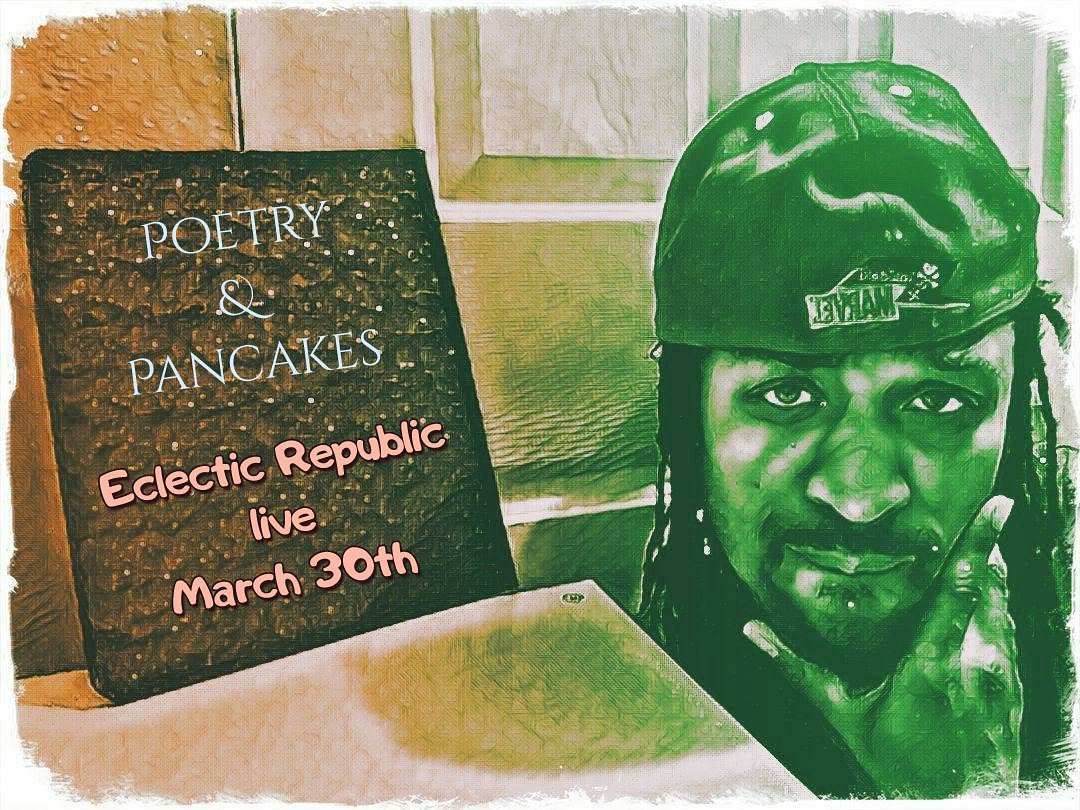 proffess13's tweet photo. Yo yo people! Come check us out live March 30th at @poetrypancakes1 dope #hiphop #poetry #freefood #pancakes #AllNightLong...what! #GoodMusic #cantlose Let's go.
*
Also check out @ArtofFactAhs new #album #ANewWonderland with on all media platform's https://t.co/n5PulIwZw1