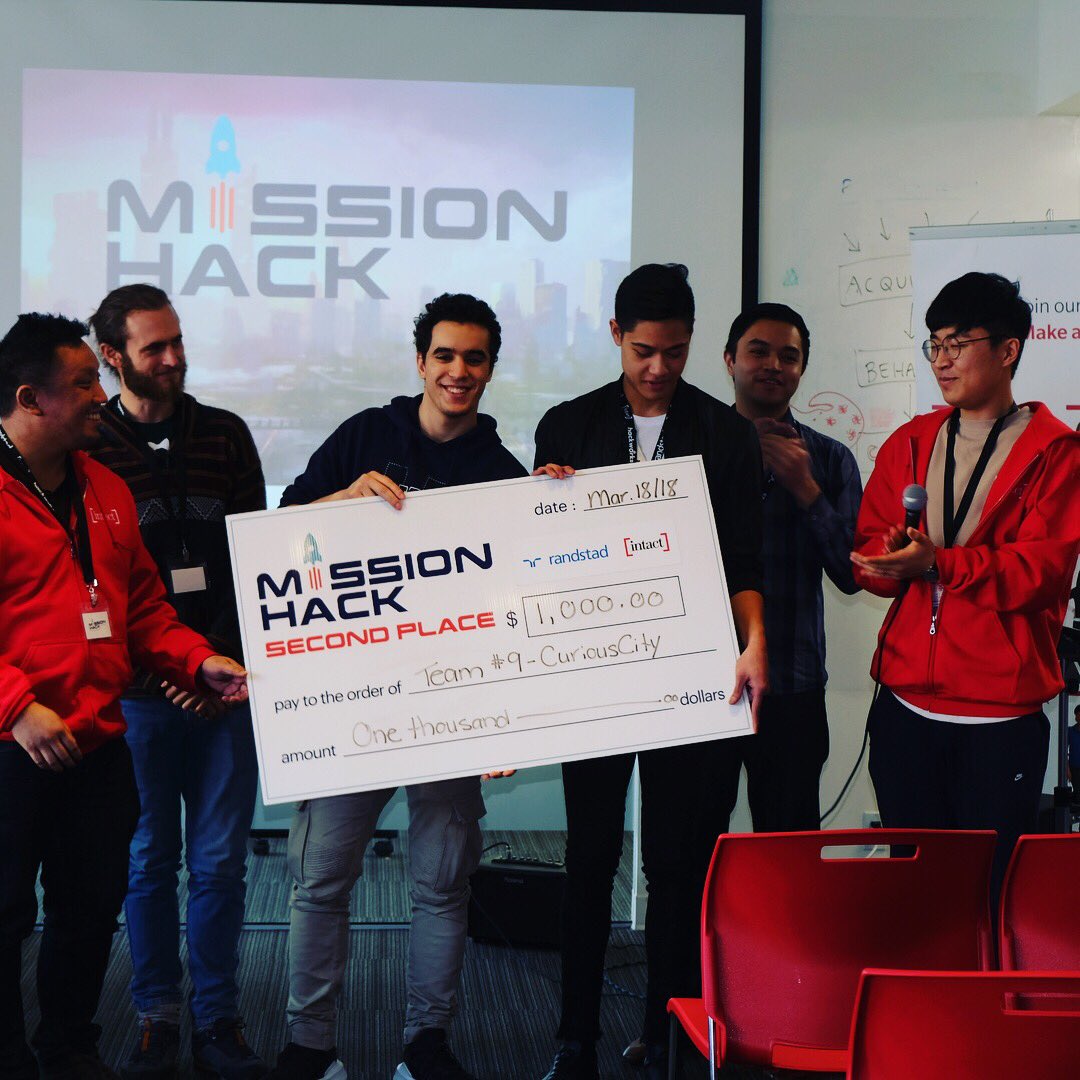 IntactInsurance's tweet photo. Another successful @MissionHack wraps up today in #vancouver!
C O N G R A T S to the top 3 projects and winners! 🙌🏆🚀
#Hackathon #tech #developers #missionhack2018 @RandstadCanada https://t.co/ehCcqVtHQL