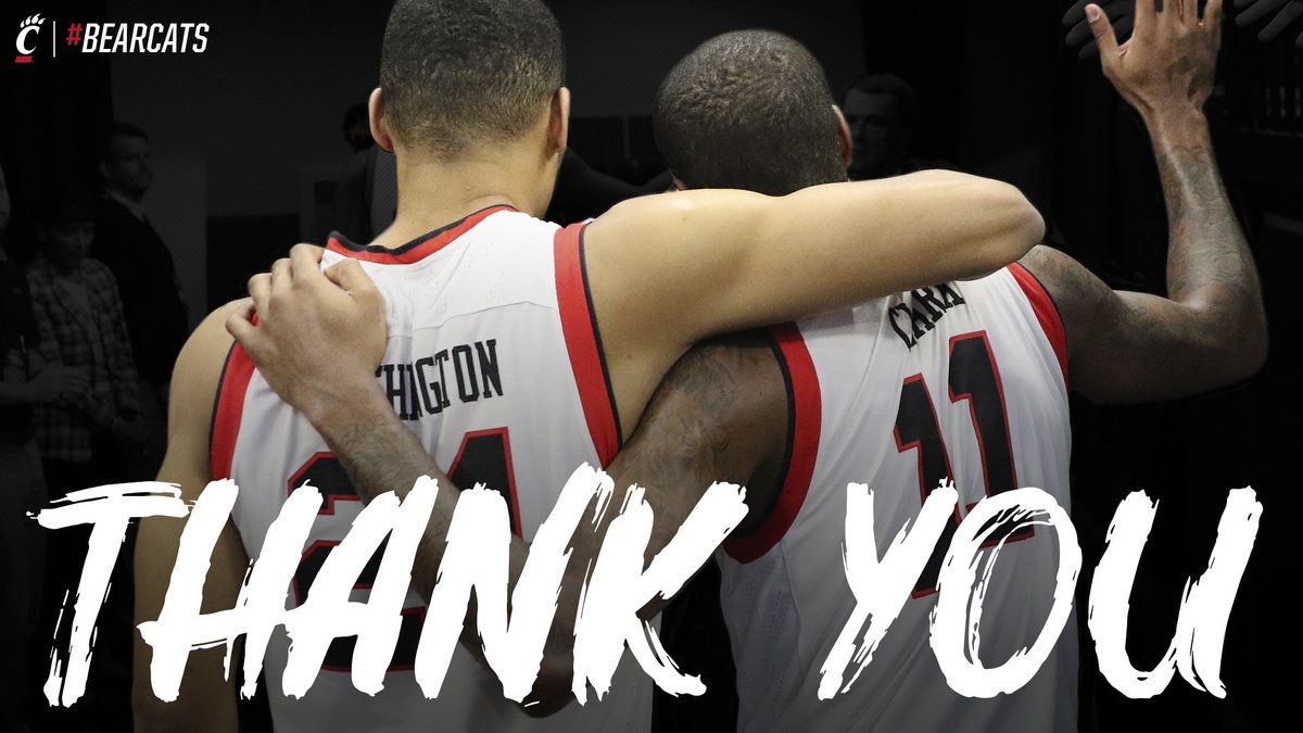 It's not how we wanted it to end.

For everything you've done,
Thank You.

#Bearcats
