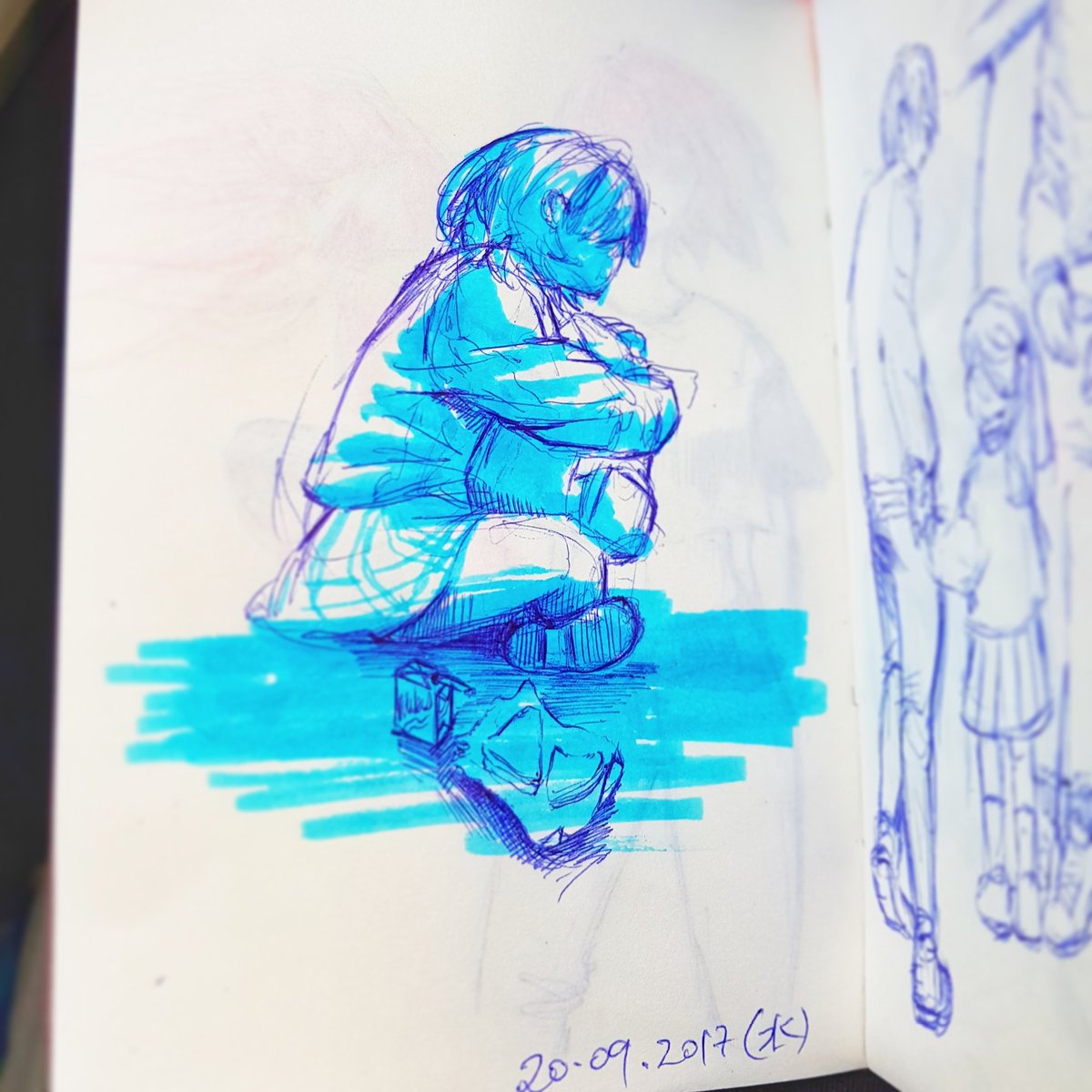 wendimelon's tweet photo. #bluelighter #sketches 💙 https://t.co/oO6ESNYm0h