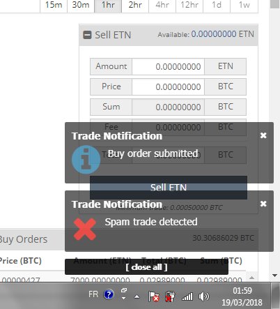 DimeGbedo's tweet photo. @Cryptopia_NZ I have a problem with my account, every time I want to buy it does not pass and it says spam trade detected, help me https://t.co/4ihVMhjpaf