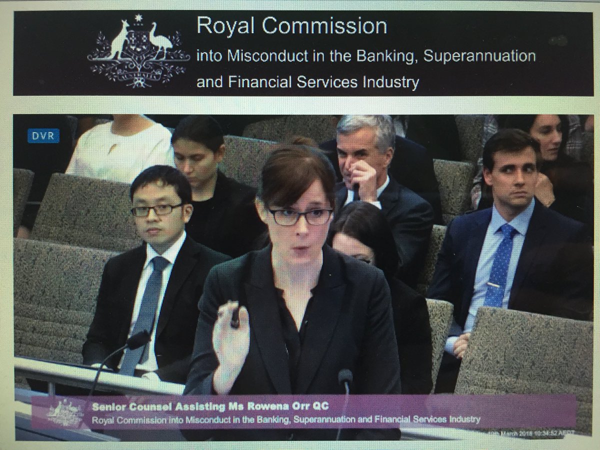 On a day off, trying to catchup on MAFS, but can’t take my eyes of this Orr-some woman absolutely nailing ANZ for failing to verify client general living expenses #bankroyalcommission
