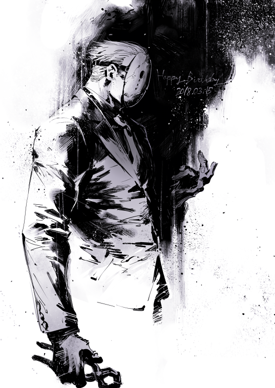 ヤモリさん　お誕生日遅刻絵