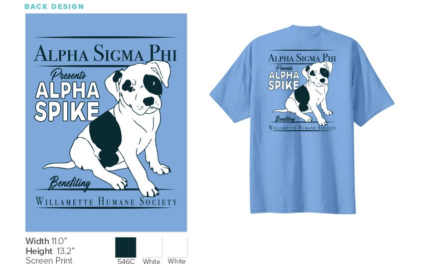 Just a sneak peek to what our Spring Philanthropy shirts will look like! Who doesn't love puppies? 🤷🏼‍♂️
