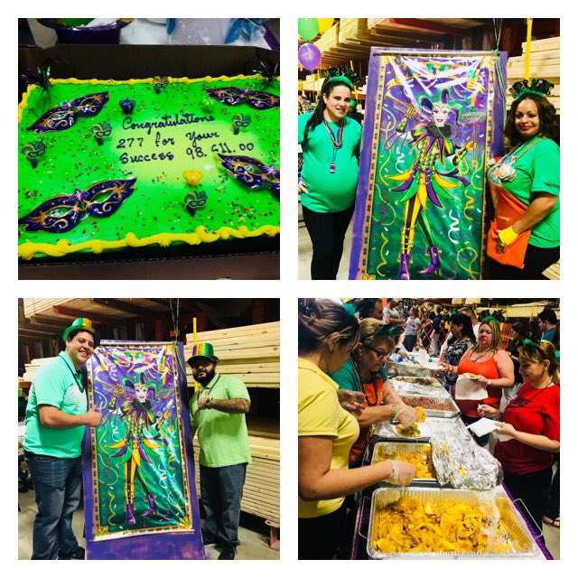 Leyanis_HD's tweet photo. Having an AWESOME time with the team celebrating Success Sharing!! Great Food, Raffle, Recognition !! #mardigrass https://t.co/B4jrhqabyi