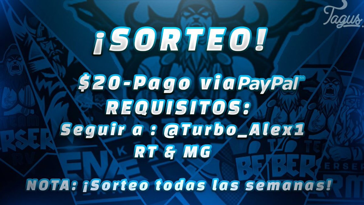 ‼️‼️SORTEO ‼️‼️
 
💸20$ en Paypal💸 
 
REQUISITOS:  
🔸Seguirme. 
🔸 Dar RT Y FAV. 

¡¡SUERTE!! 🍀 

🗓Resultados: 5 de abril. 

Pd: ¡Al terminar este sorteo se hará otro y así sucesivamente!