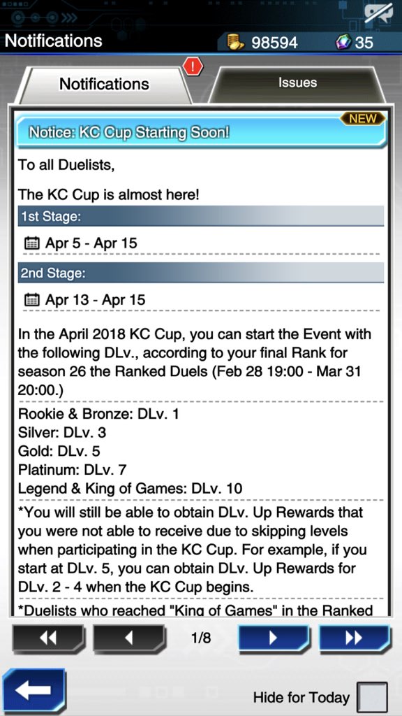 Android47GG's tweet image. Just Announced! Kaiba Cup April 2018 ! Get Ready Boys, Lets Get it #GetTilted

Round 1: April 5th-15th 
Stage 2: 13th-15th

#DuelLinks #YugiohDuelLinks #Yugioh #YugiohCommunity #YGO #YGOpro #YGOTCG #konami #GetTilted #TCG #YugiohOffical