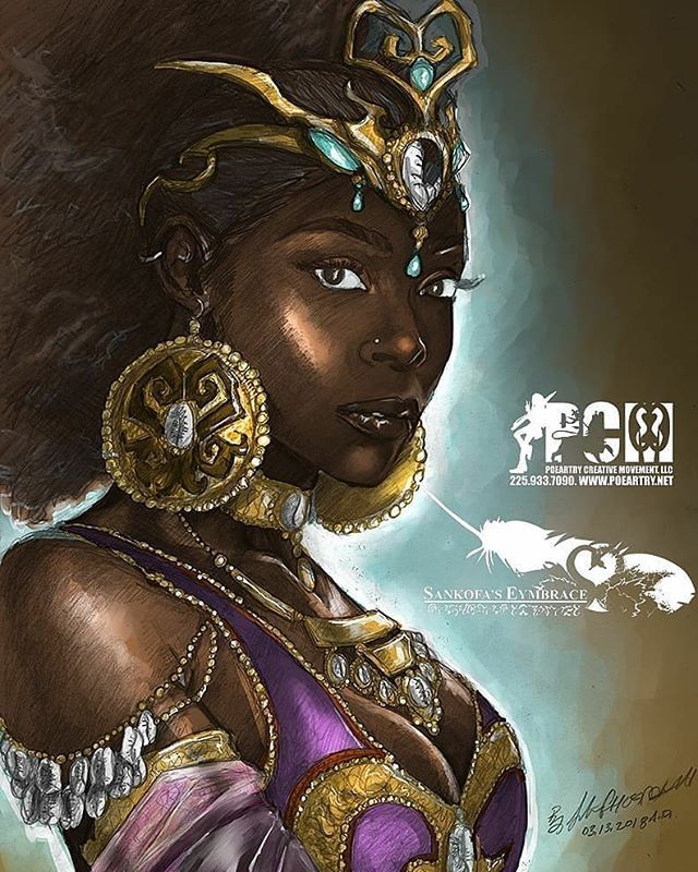 NubiaOneSpeaks's tweet photo. #Repost @sankofaseymbrace
ใปใปใป
#WeekendSideQuest. Added color via #ClipStudioPaint.
@nafessawilliams looks soooooo natural as my ORIGINAL character "Assata" from my #AfroFantasy #ComicBook in development, @sankofaseymbrace. ๐๐๐๐๐ #SideQuest whilโฆ https://t.co/hpEmOmVJPu https://t.co/CnwPq48xKO