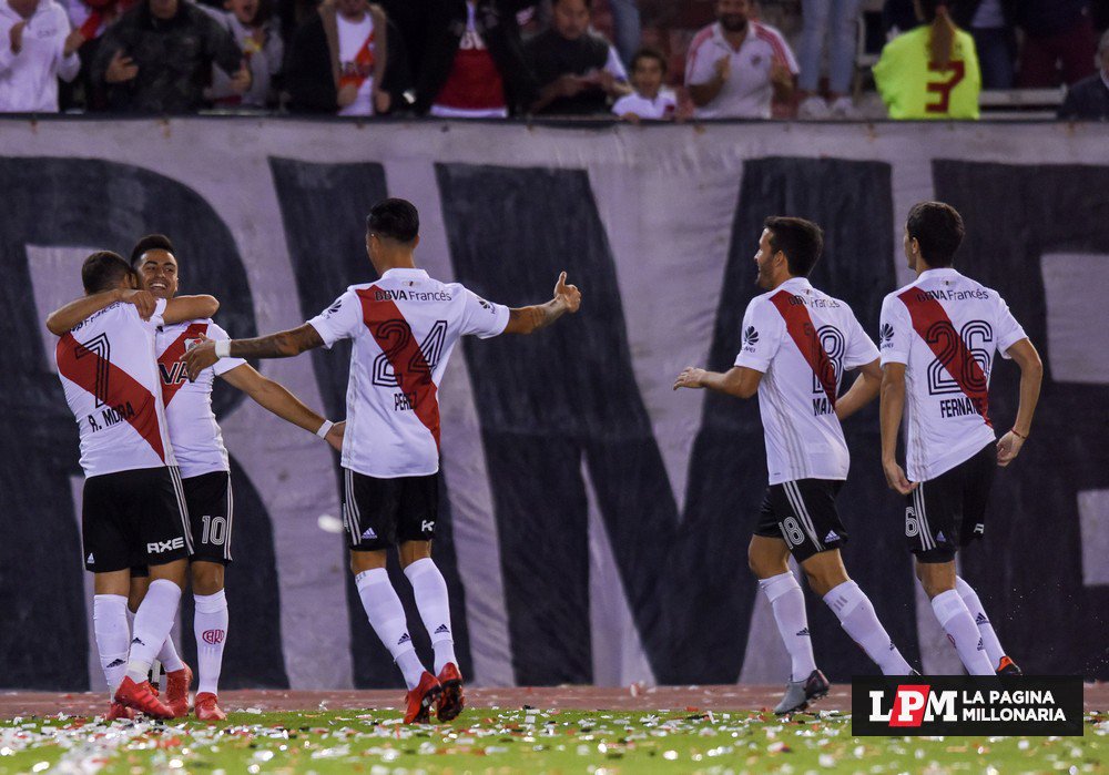 RiverLPM's tweet photo. Las mejores imágenes de la victoria por 3-1 de #River ante Belgrano. #VamosRiverLPM. Miralas, acá: https://t.co/nZlTEmUgEY https://t.co/rZDnHzqJRs