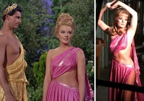 Happy birthday Leslie Parrish, seen here wearing the same dress in Star Trek and Mannix. 