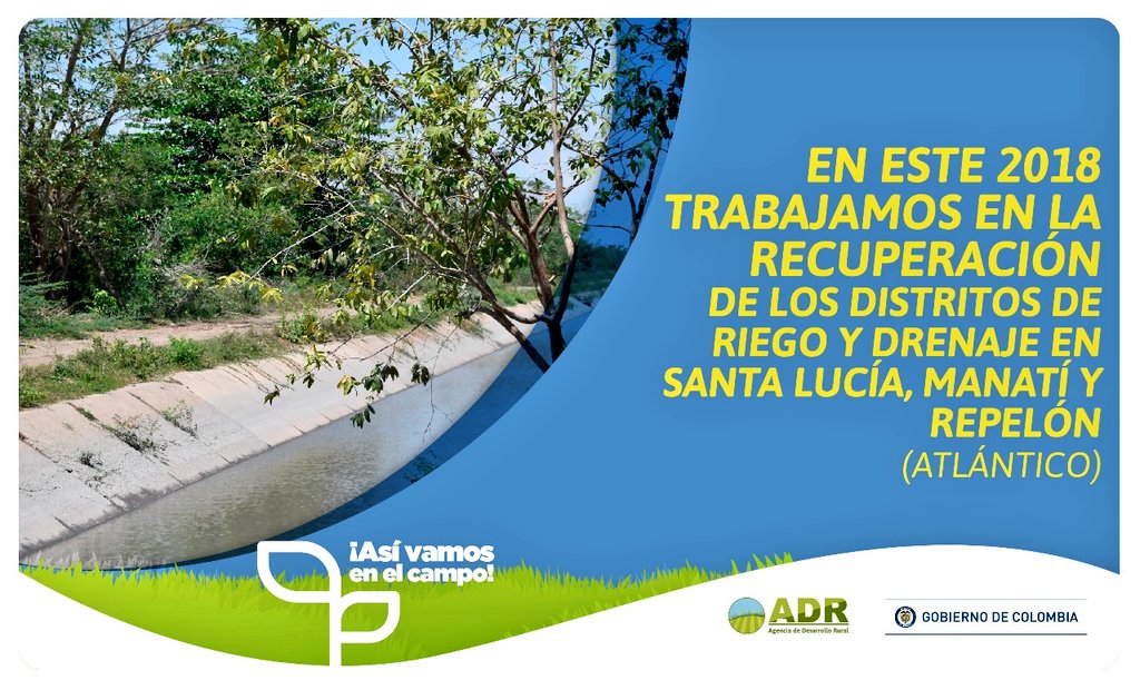 ADR_Colombia's tweet photo. ¡#CosechandoProgreso en el  Atlántico!💧✔ https://t.co/h0vukdGczz