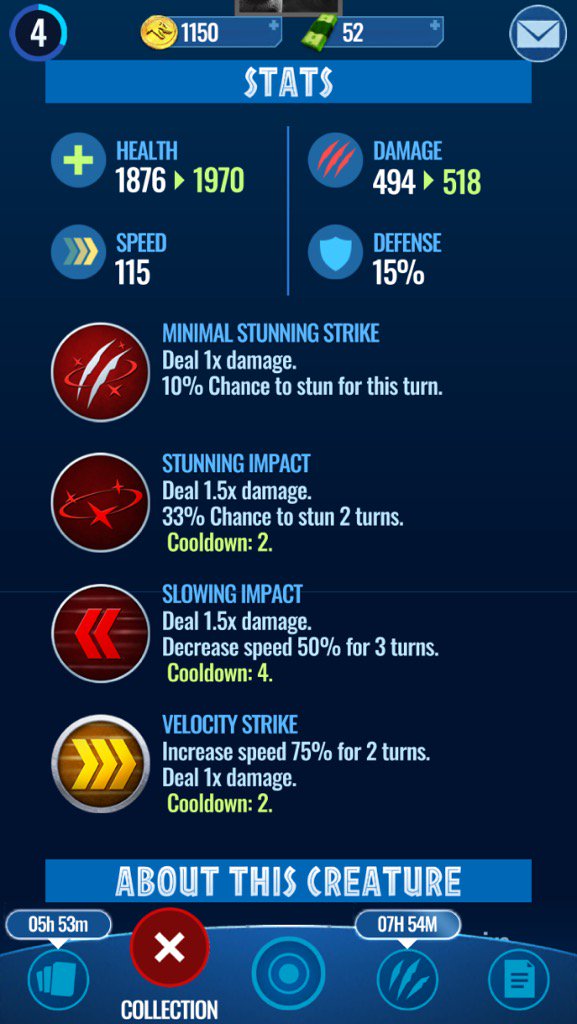 Minnesota_Mike's tweet photo. @AGamingBeaver first two hybrids and stats!  Believe it or not, stegoceratops can be made into another hybrid! https://t.co/XERp6EDx8S