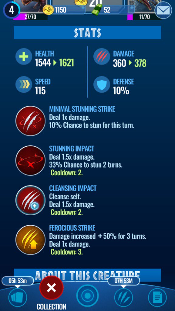 Minnesota_Mike's tweet photo. @AGamingBeaver first two hybrids and stats!  Believe it or not, stegoceratops can be made into another hybrid! https://t.co/XERp6EDx8S