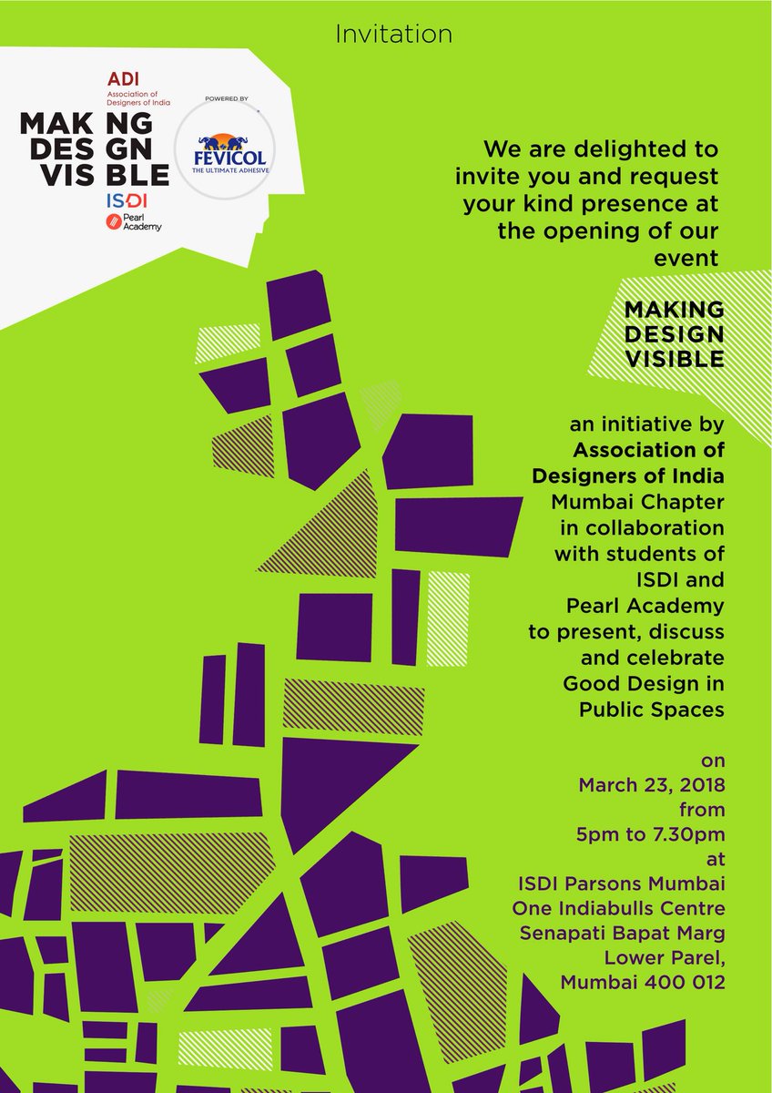 ShanooBhatia's tweet image. #MakingDesignVisible an event created by #associationofdesignersofindia in collaboration with students from @PearlAcademy and @isdimumbai. #designforpublicspaces #designforlife #urbanenvironments #dialogue #discuss #futureofdesign #futureofcities #futureofmumbai