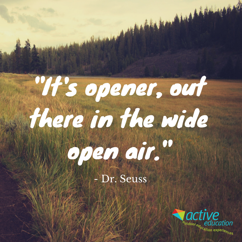 ActiveEdEvents's tweet image. It's opener, out there in the wide open air. - Dr. Seuss