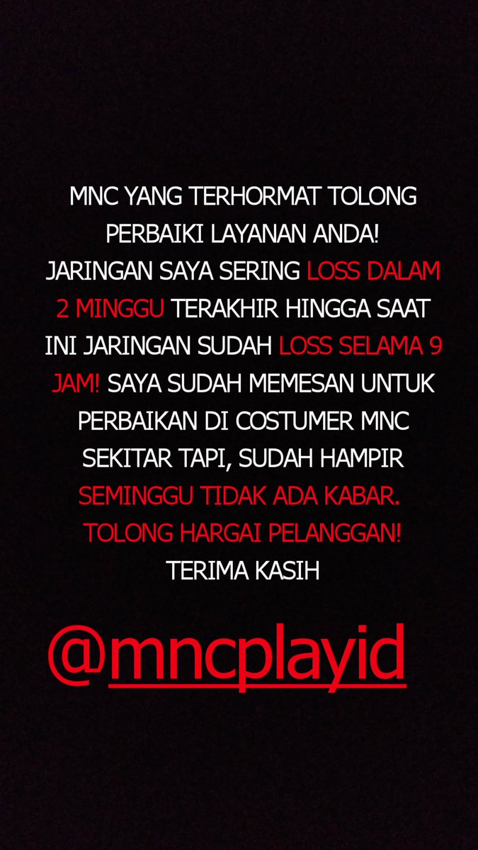 IKEBARAS's tweet photo. @MNCPlayID 
ID : 1000147862 
MNC SEMARANG https://t.co/35wlVLYXX5